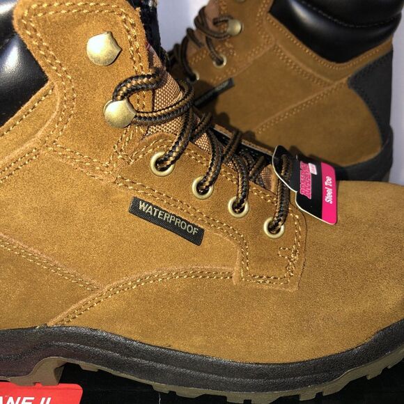 Brahma Women's Diane II Steel Toe Slip Resistant Waterproof Work Boots Size 8 - Picture 5 of 16